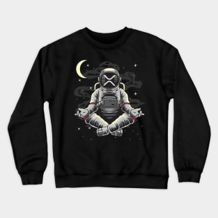 Astronaut Yoga Ripple XRP Coin To The Moon Crypto Token Cryptocurrency Wallet HODL Birthday Gift For Men Women Crewneck Sweatshirt